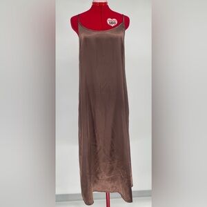 SHEIN Brown Chemise Slip